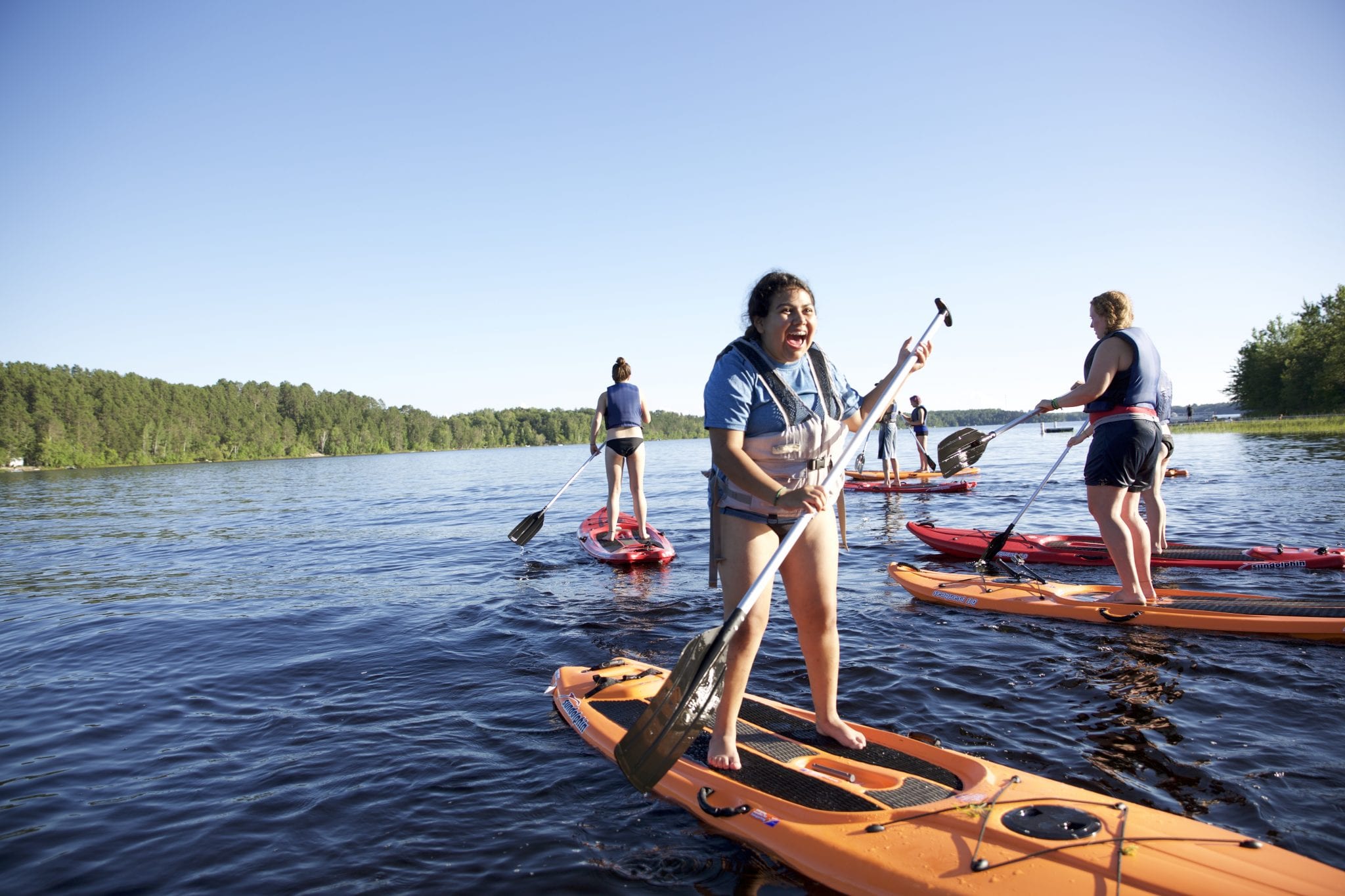 Paddle boarding